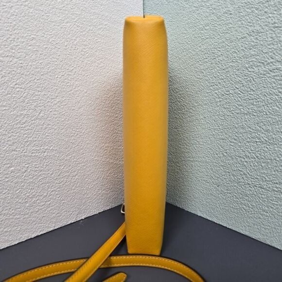 Kate Spade New York "Sadie" Daffodil Yellow Leather Crossbody Bag - Picture 8 of 13